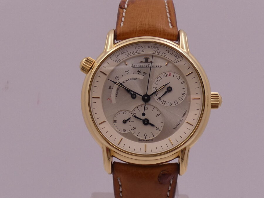 Jaeger LeCoultre Master Geographique 169.1.92 Oro Massiccio 18 Kt ANNI '90s Automatico - immagine 8