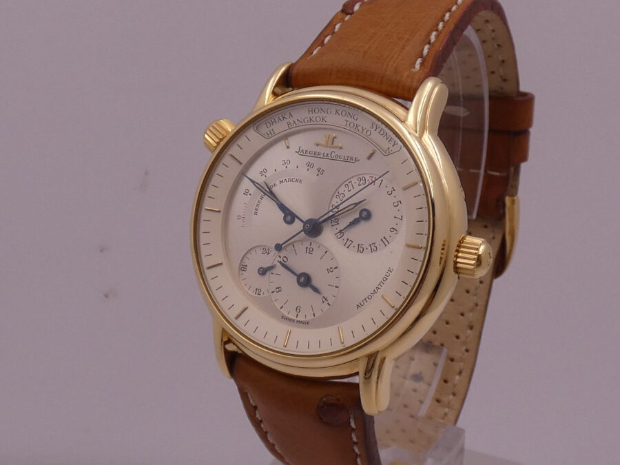 Jaeger LeCoultre Master Geographique 169.1.92 Oro Massiccio 18 Kt ANNI '90s Automatico - immagine 9