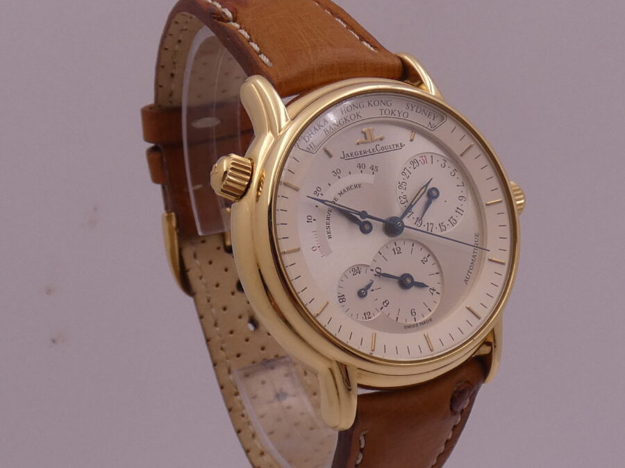Jaeger LeCoultre Master Geographique 169.1.92 Oro Massiccio 18 Kt ANNI '90s Automatico - immagine 10