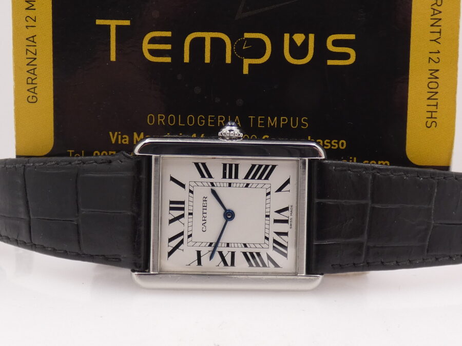 Cartier Tank Solo 2715 Acciaio ANNI '2000s With Box - immagine 2