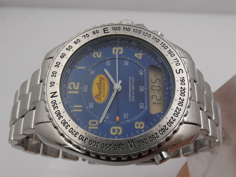 Cronografo Breitling Pluton Academy A51038 LIMITED EDITION ANNI '90s Acciaio Braccialato