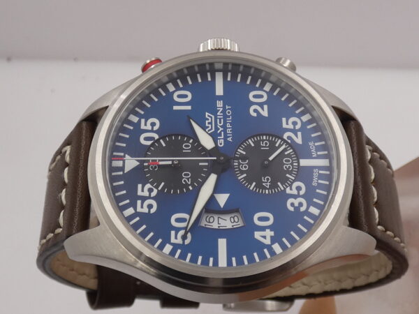 Cronografo Glycine Airpilot GL0357 WITH BOX Acciaio Top Condition YEARS '2000s