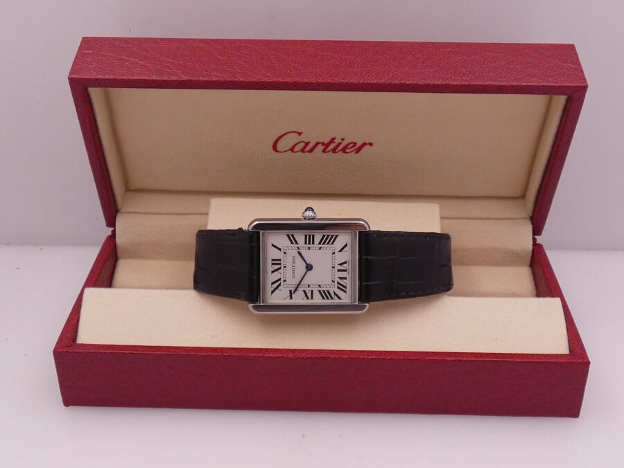 Cartier Tank Solo 2715 Acciaio ANNI '2000s With Box - immagine 11