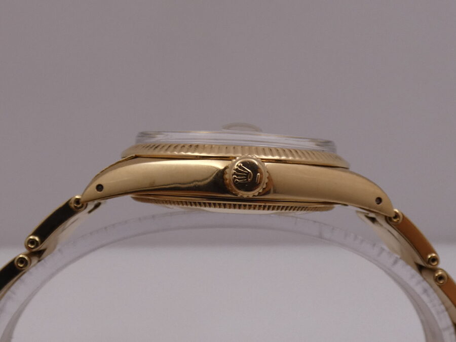 Rolex Oyster Perpetual Date 1503 Oro Massiccio 18 Kt ANNO 1973 With Box Automatico - immagine 13