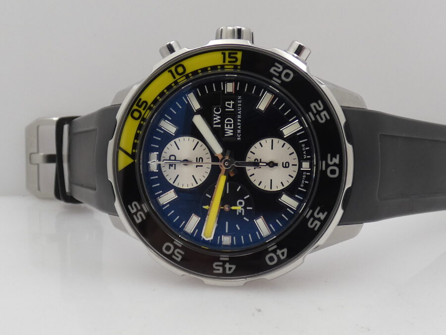 Cronografo IWC Aquatimer 3767 WITH BOX Top Condition Acciaio Automatico - immagine 3