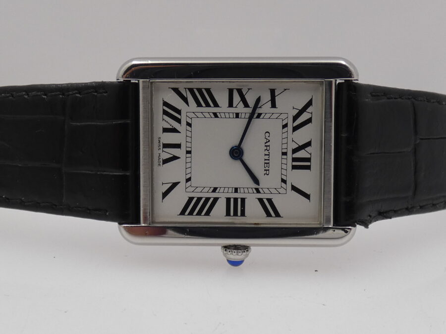 Cartier Tank Solo 2715 Acciaio ANNI '2000s With Box - immagine 6