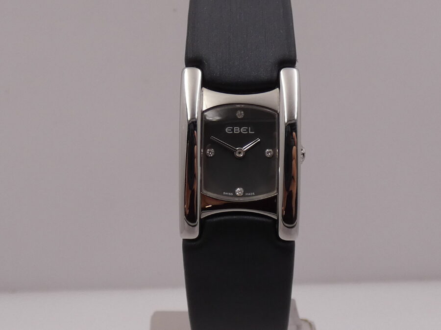 Ebel Beluga Manchette Lady E9057A21 Diamond Dial NEW Mai Indossato WITH BOX Acciaio - immagine 8