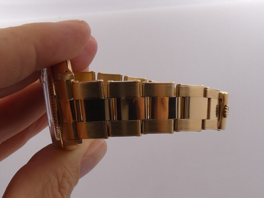 Rolex Oyster Perpetual Date 1503 Oro Massiccio 18 Kt ANNO 1973 With Box Automatico - immagine 8