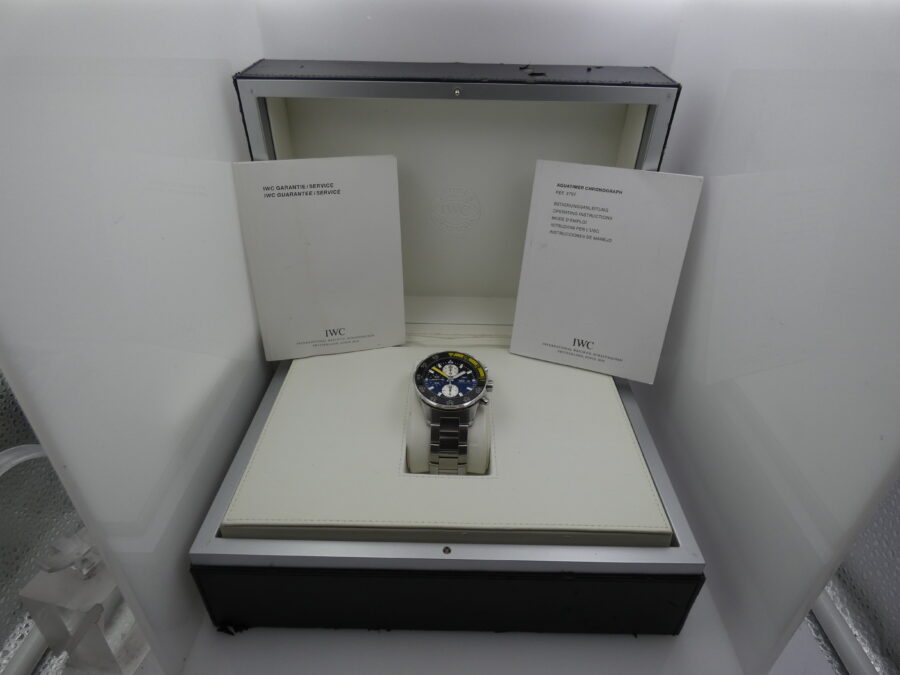 Cronografo IWC Aquatimer 3767 WITH BOX Top Condition Acciaio Automatico - immagine 8