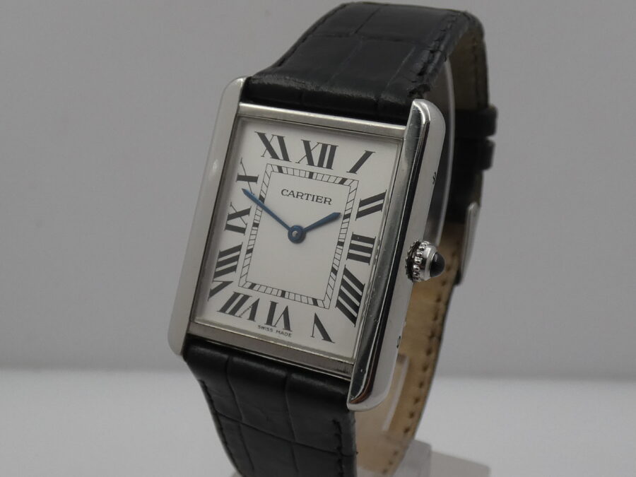 Cartier Tank Solo 2715 Acciaio ANNI '2000s With Box - immagine 9