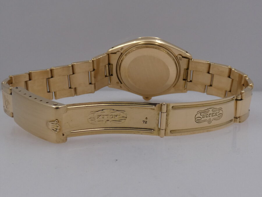 Rolex Oyster Perpetual Date 1503 Oro Massiccio 18 Kt ANNO 1973 With Box Automatico - immagine 9