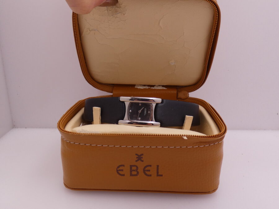 Ebel Beluga Manchette Lady E9057A21 Diamond Dial NEW Mai Indossato WITH BOX Acciaio - immagine 11