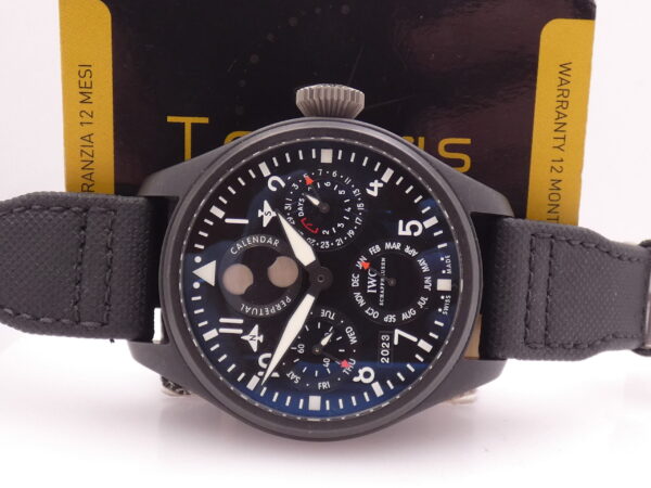 IWC Big Pilot Top Gun Perpetual Calendar Power Reserve FULL SET Anno 2014 Ceramica