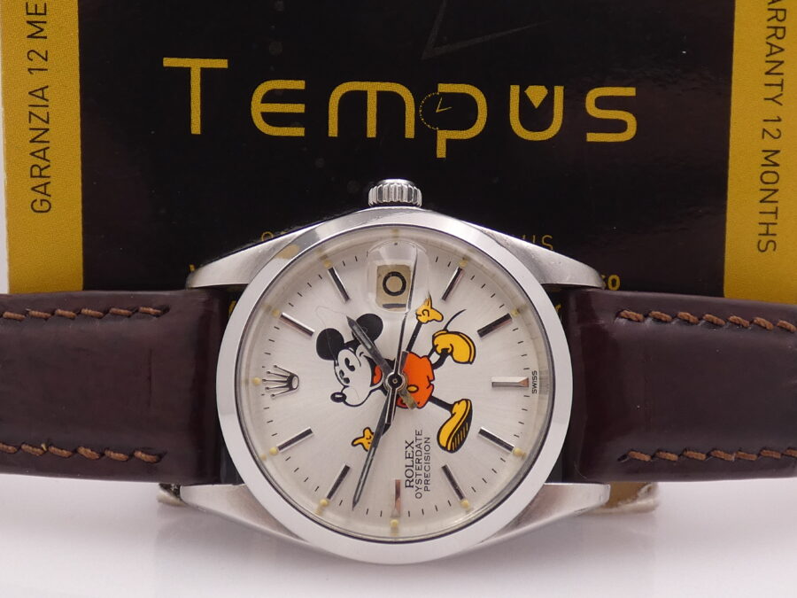 Rolex Oyster Date Precision Mickey Mouse 6694 Acciaio ANNO 1967 Carica Manuale WITH BOX - immagine 2