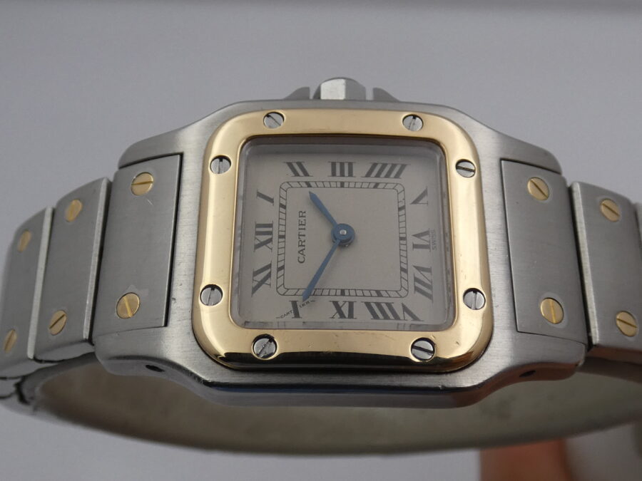 Cartier Santos Lady 166930 Acciaio & Oro 18 Kt WITH BOX ANNI '90s
