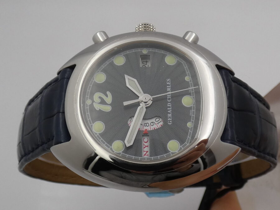 Gerald Charles Renaissance WorldTime GC11 NEW OLD STOCK Automatico Acciaio ANNI '2000s