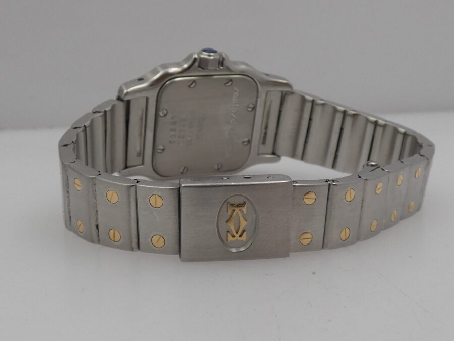 Cartier Santos Lady 166930 Acciaio & Oro 18 Kt WITH BOX ANNI '90s - immagine 12