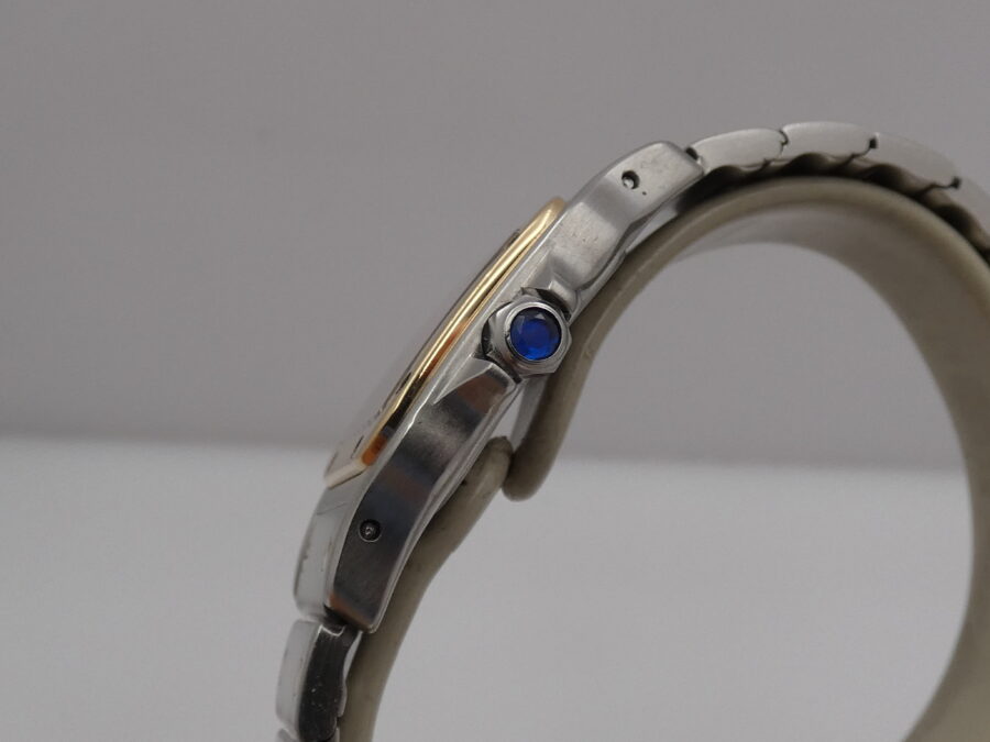 Cartier Santos Lady 166930 Acciaio & Oro 18 Kt WITH BOX ANNI '90s - immagine 15