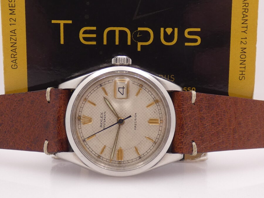Rolex Oysterdate Precision 6294 Honeycomb Dial ANNO 1963 Acciaio WITH BOX Manuale - immagine 2