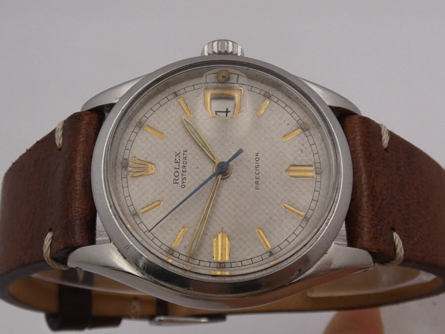 Rolex Oysterdate Precision 6294 Honeycomb Dial ANNO 1963 Acciaio WITH BOX Manuale