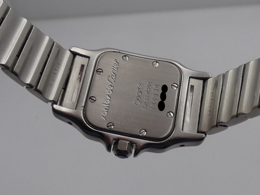 Cartier Santos Lady 166930 Acciaio & Oro 18 Kt WITH BOX ANNI '90s - immagine 16