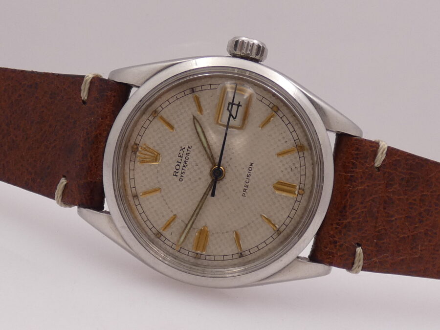 Rolex Oysterdate Precision 6294 Honeycomb Dial ANNO 1963 Acciaio WITH BOX Manuale - immagine 4
