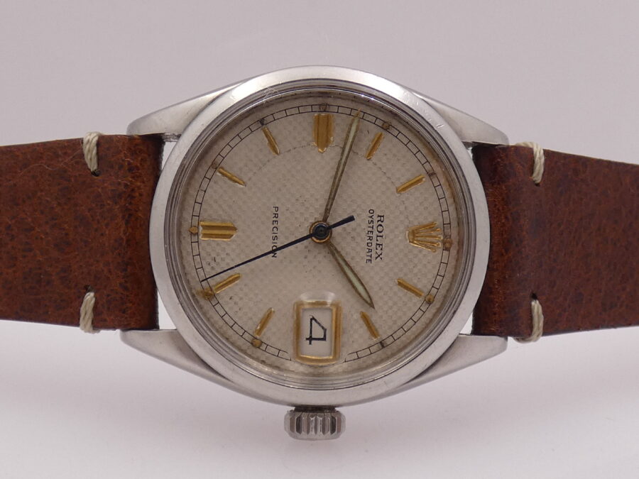 Rolex Oysterdate Precision 6294 Honeycomb Dial ANNO 1963 Acciaio WITH BOX Manuale - immagine 5