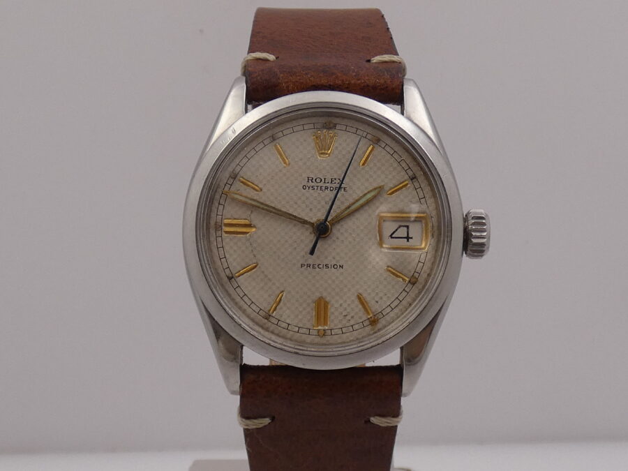 Rolex Oysterdate Precision 6294 Honeycomb Dial ANNO 1963 Acciaio WITH BOX Manuale - immagine 7