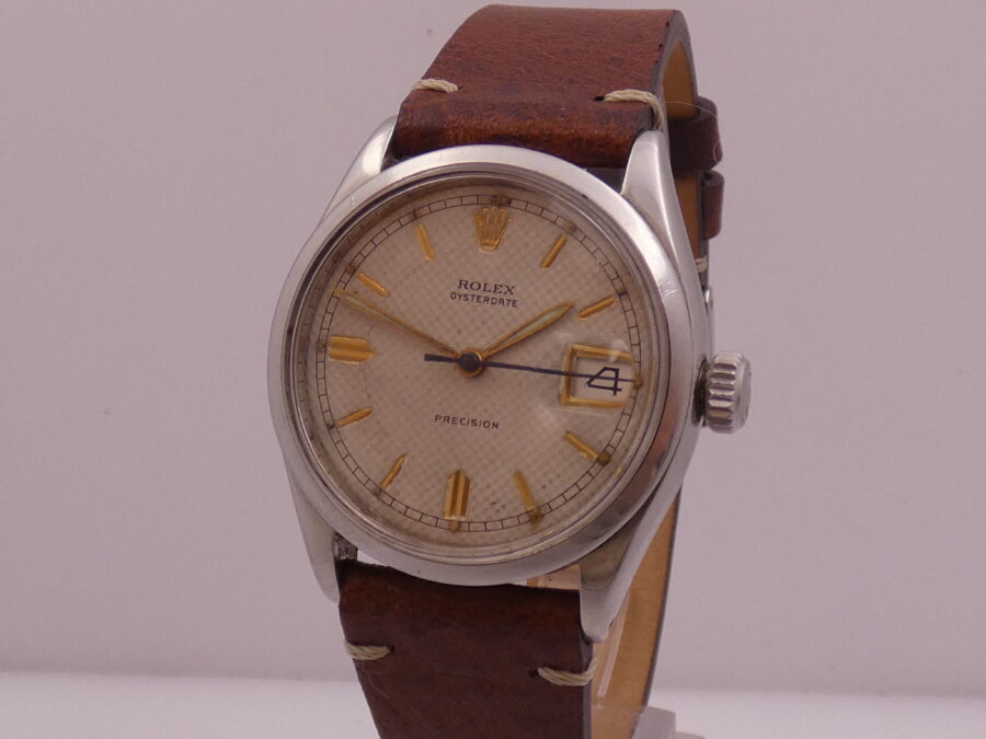 Rolex Oysterdate Precision 6294 Honeycomb Dial ANNO 1963 Acciaio WITH BOX Manuale - immagine 8