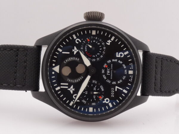 IWC Big Pilot Top Gun Perpetual Calendar Power Reserve FULL SET Anno 2014 Ceramica
