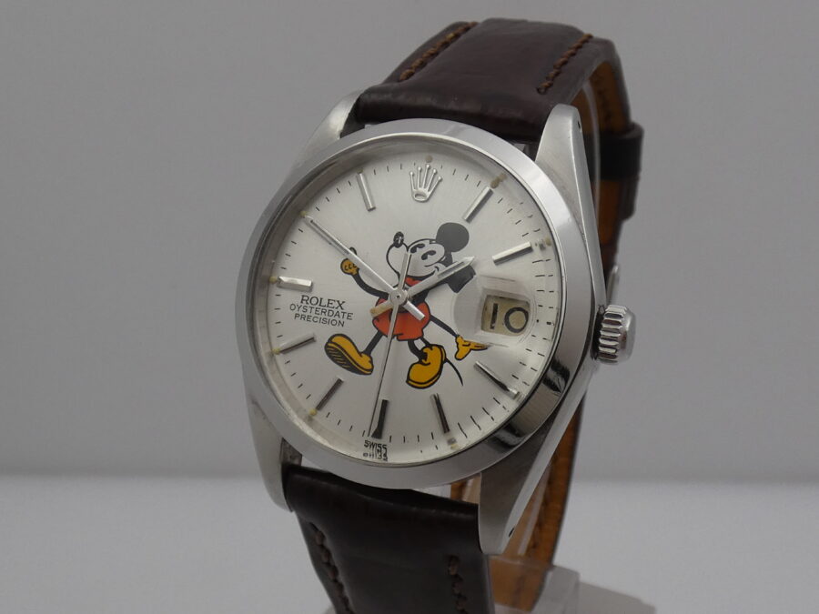 Rolex Oyster Date Precision Mickey Mouse 6694 Acciaio ANNO 1967 Carica Manuale WITH BOX - immagine 6