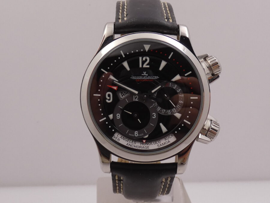 Jaeger LeCoultre Master Compressor Geographic 146.8.83/1 Automatico Acciaio WITH BOX ANNI '2000s - immagine 6
