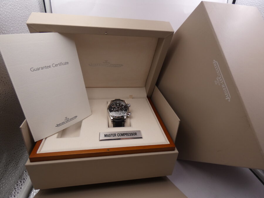 Jaeger LeCoultre Master Compressor Geographic 146.8.83/1 Automatico Acciaio WITH BOX ANNI '2000s - immagine 10