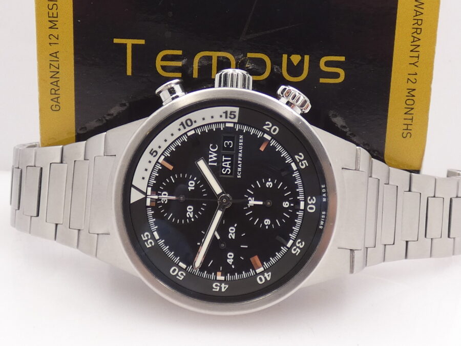 Cronografo IWC Aquatimer Day-Date 3719 Automatic Acciaio WITH BOX Braccialato ANNI '2000s - immagine 2
