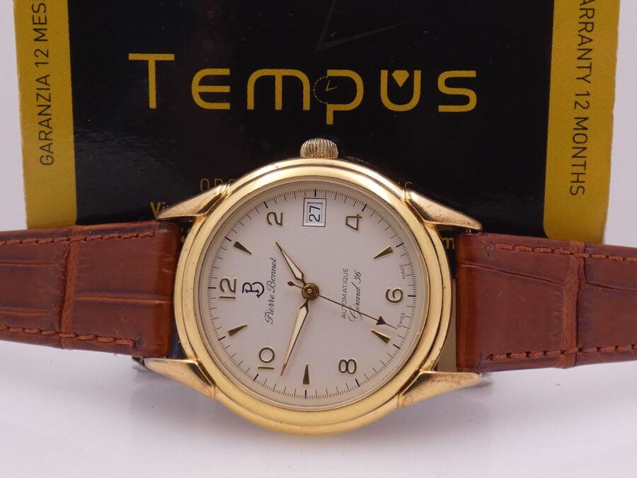 Pierre Bonnet Gerard 36 Automatic Date Oro 18 Kt Gold Filled ANNi '90s - immagine 2