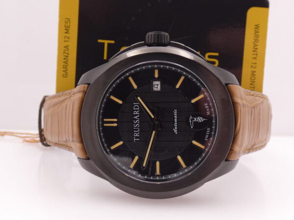 Trussardi T01 Automatic R2421100001 NEW BOX & PAPERS Acciaio Black PVD