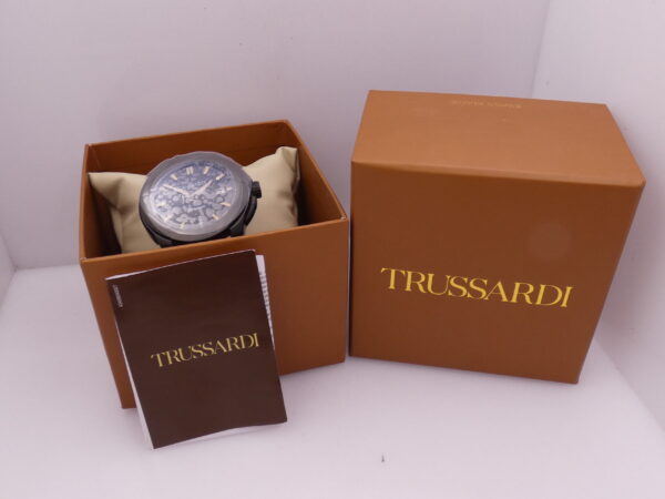 Trussardi T01 Automatic R2421100001 NEW BOX & PAPERS Acciaio Black PVD