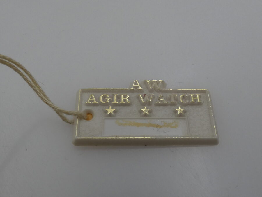 Cronografo Agir Watch Tricompax Automatic Date NEW OLD STOCK Mai Indossato 18 Kt Gold Filled - immagine 12