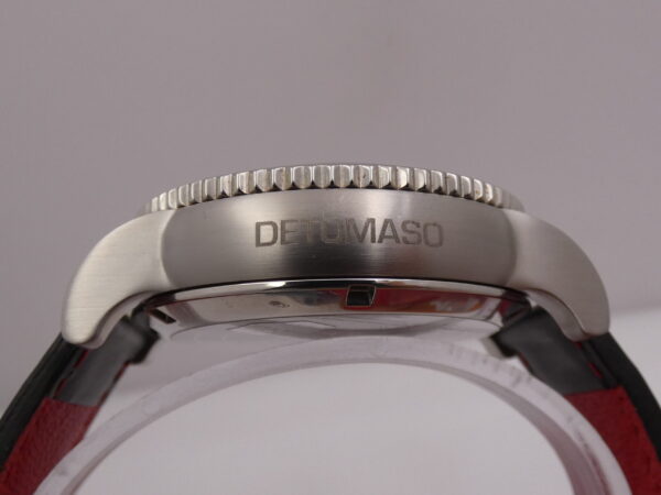DeTomaso Cesena GMT Alarm CT1032-D NEW BOX & PAPERS Acciaio