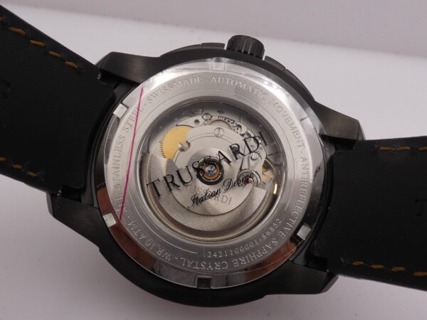 Trussardi T01 Automatic R2421100001 NEW BOX & PAPERS Acciaio Black PVD