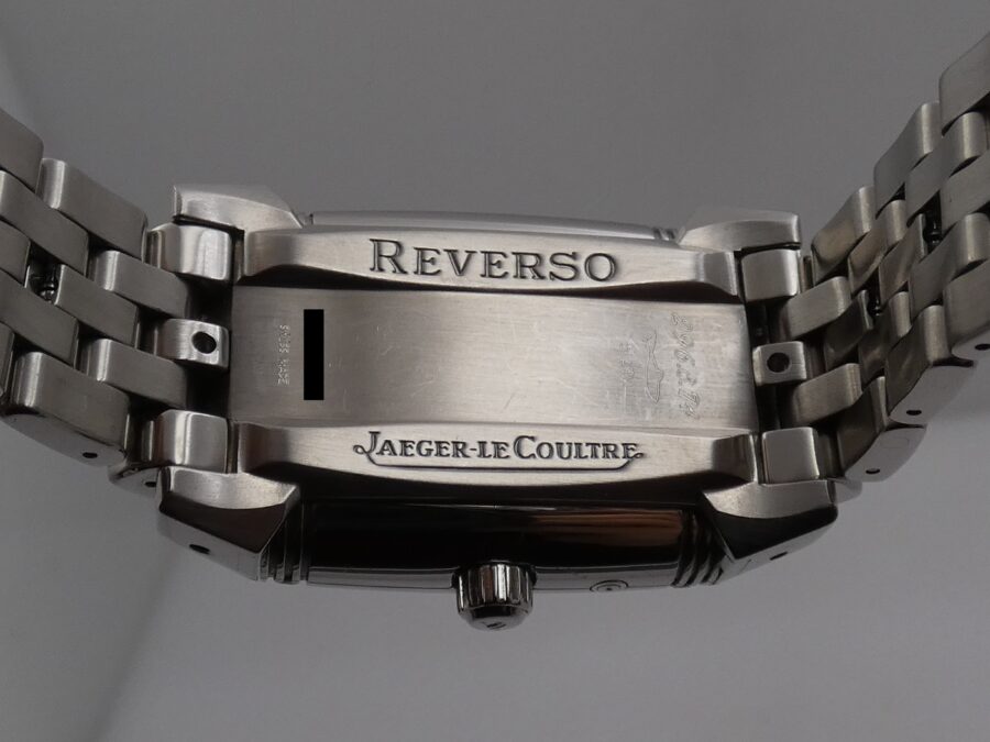 Jaeger LeCoultre Gran Sport Reverso Dual Time Night&Day 296.8.74 Diamond Bezel Carica Manuale Acciaio - immagine 16