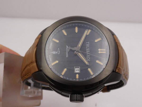 Trussardi T01 Automatic R2421100001 NEW BOX & PAPERS Acciaio Black PVD