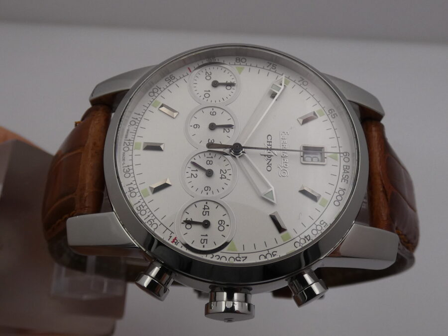 Cronografo Eberhard Chrono4 31041 Acciaio Automatico TOP CONDITION ANNI '2000s - immagine 3