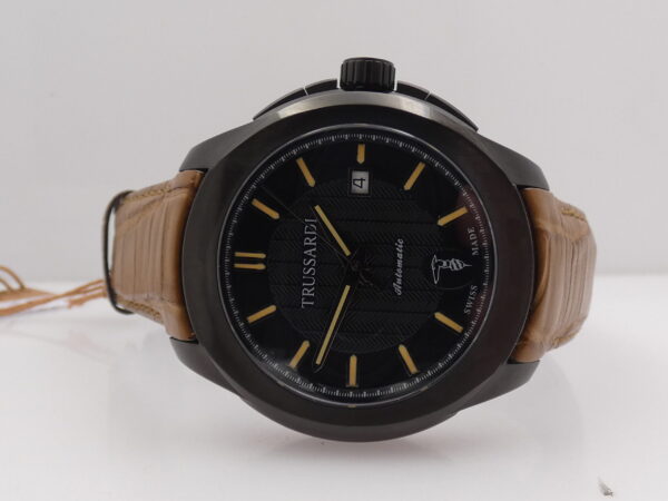 Trussardi T01 Automatic R2421100001 NEW BOX & PAPERS Acciaio Black PVD