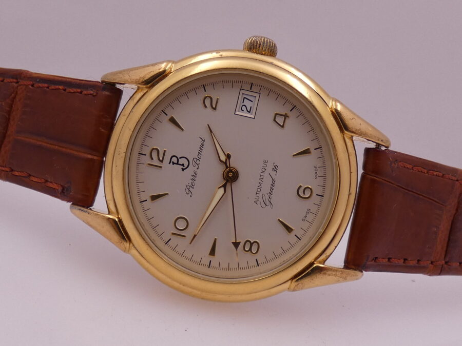 Pierre Bonnet Gerard 36 Automatic Date Oro 18 Kt Gold Filled ANNi '90s - immagine 5