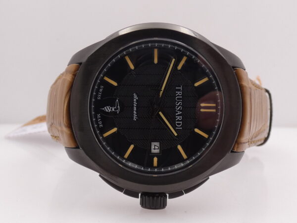 Trussardi T01 Automatic R2421100001 NEW BOX & PAPERS Acciaio Black PVD