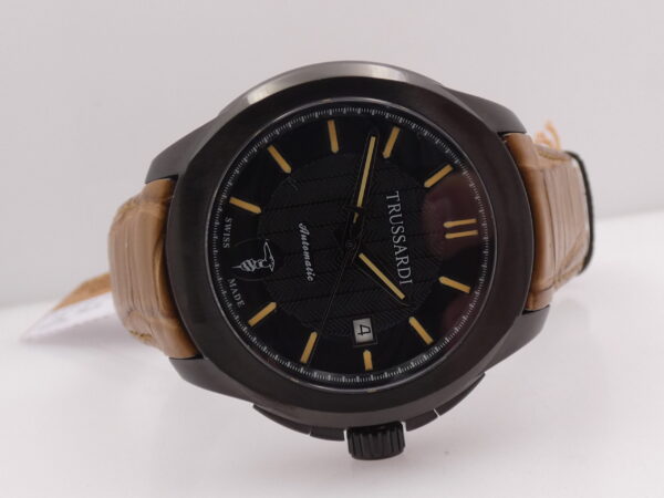 Trussardi T01 Automatic R2421100001 NEW BOX & PAPERS Acciaio Black PVD