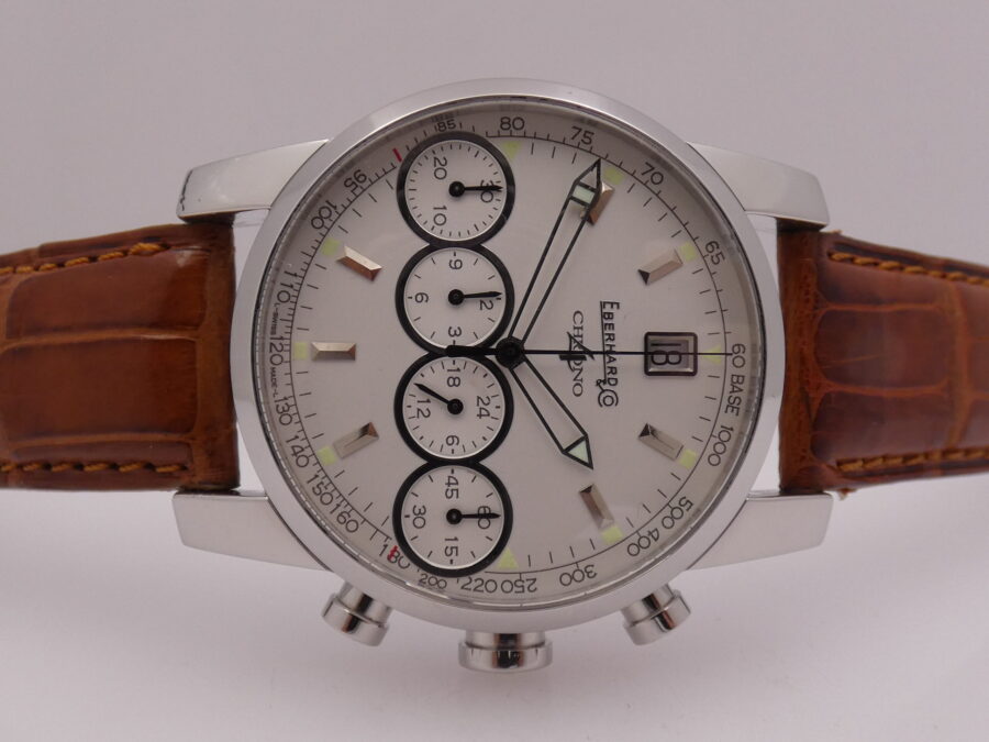 Cronografo Eberhard Chrono4 31041 Acciaio Automatico TOP CONDITION ANNI '2000s - immagine 6