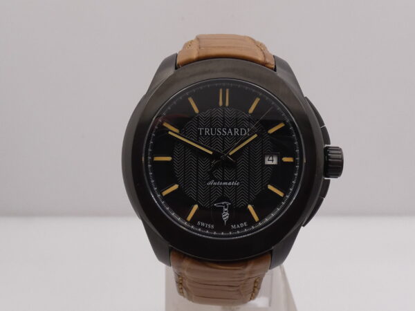 Trussardi T01 Automatic R2421100001 NEW BOX & PAPERS Acciaio Black PVD