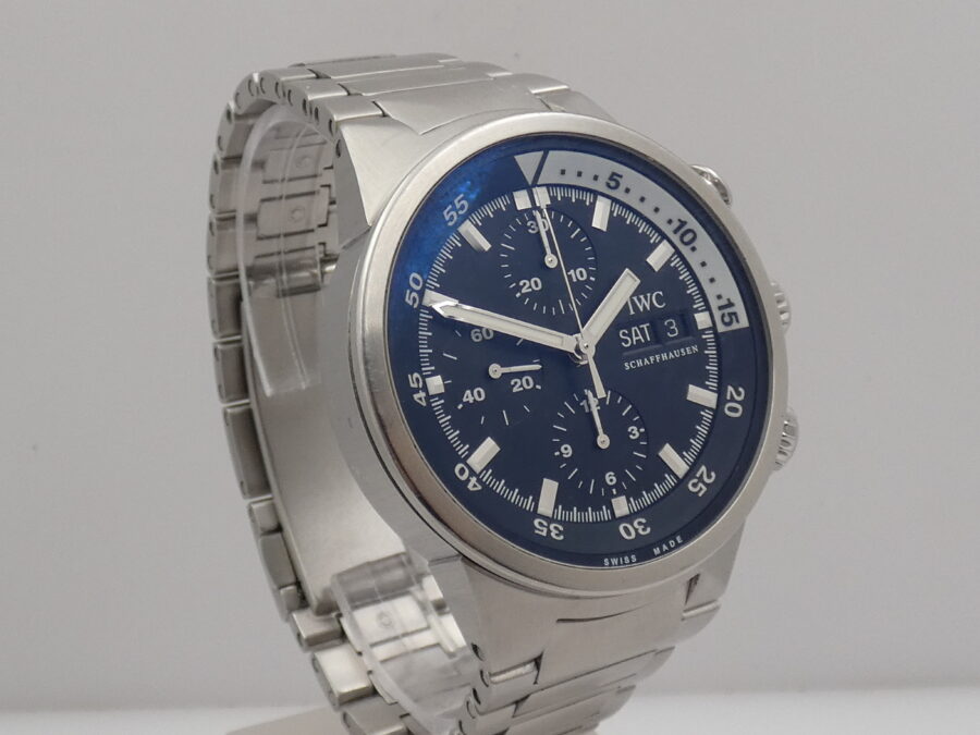 Cronografo IWC Aquatimer Day-Date 3719 Automatic Acciaio WITH BOX Braccialato ANNI '2000s - immagine 8